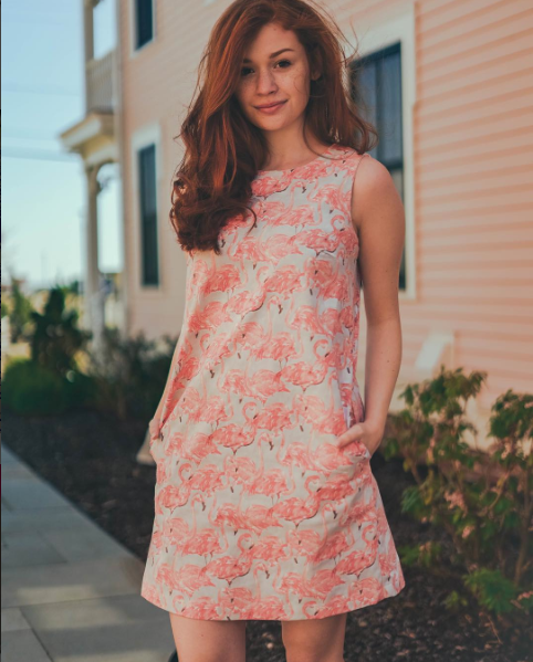 flamingo dress